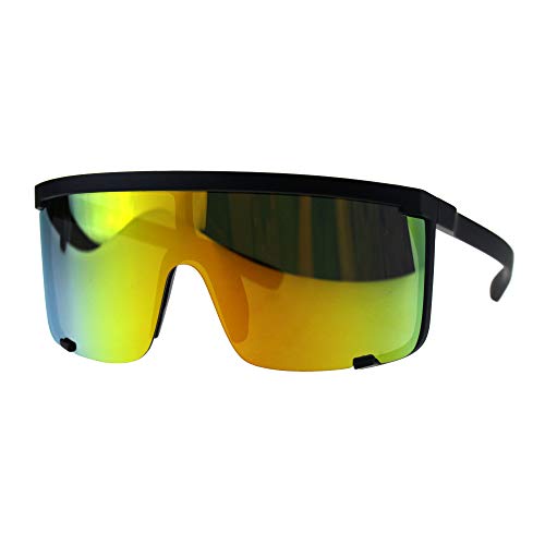 PASTL Super Oversized Goggle Sunglasses Unisex Fashion Square Mirror Lens UV 4002