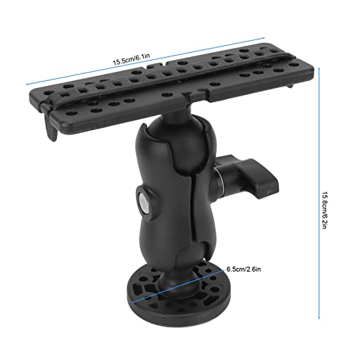 Image of Universal Fish Finder Base, 360 Degree Swivel Ball Mount Fish Finder Mount, Fish Finder Bracket Mounting Plate for Canoes, Kayaks