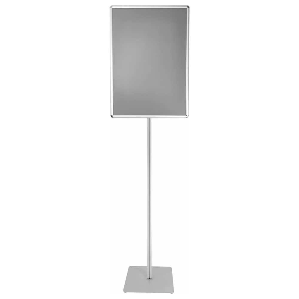 Espositore con cornice a scatto per poster 50×70 bifacciale angolo tondo