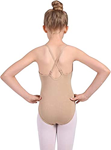 SATiNU バレエレオタード キャミソール L ベージュ