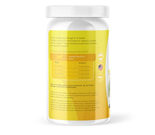Premium Dog Allergy Support Supplement with Natural Ingredients – Advanced Pet Allergy Relief for Dog Immunity Support and Respiratory Health – 90 Dog Chews Premium Dog Allergy Support Supplement with Natural Ingredients – Advanced Pet Allergy Relief for Dog Immunity Support and Respiratory Health – 90 Dog Chews