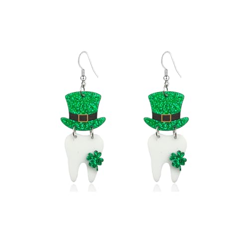 St. Patrick's Day Earrings Shamrock Clover