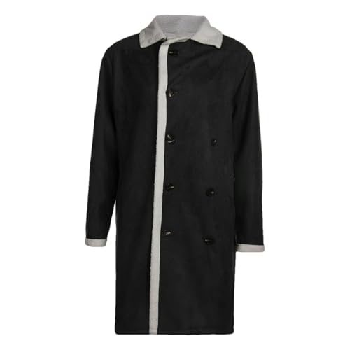 Trench en laine pour homme manteau long d hiver chaud vetement epais S BK001
