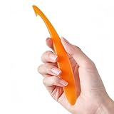 Wcawnlt 2 Stück Orangenschäler Schäle Zubehör Apfelsinenschäler 15cm Sparschäler Zestenreißer Zestenschäler Ersatzteil Set Orange Weiß Für Küche Haushalt Zitrusfrüchte
