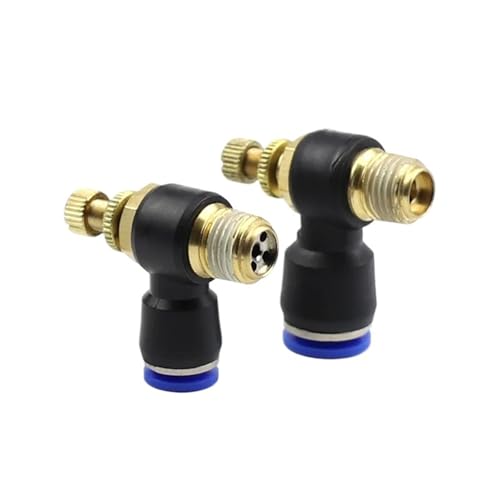Válvula de velocidad de aire comprimido SL10-02 con racor rápido neumático regulable 5