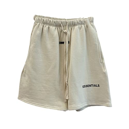 Short de sport respirant en coton avec lettre réfléchissante M