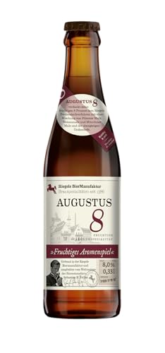 Riegele Geschenkbox Augustus 8 - Fruchtiges Starkbier, Craft Beer aus Bayern (8 x 0,33l)
