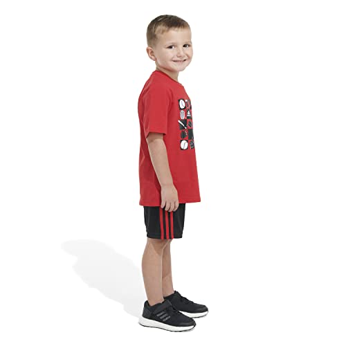 Image of adidas Baby Boy's Tee and Shorts Set (Infant)
