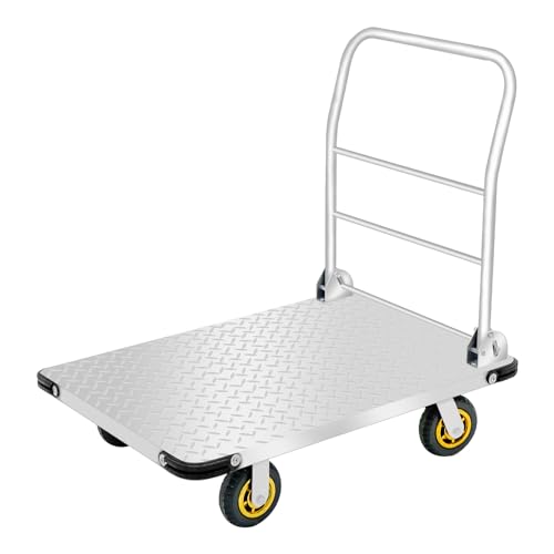 Gromay Platform Truck, Foldable Push Dolly Cart with 2000LBS Weight Capacity, Heavy Duty 36 x 24in...