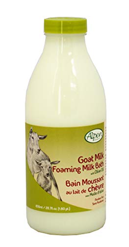 Alpen Secrets Goat Milk Foaming Milk Bath with Olive Oil, 28.7 Fluid Ounce (Pack of 2)