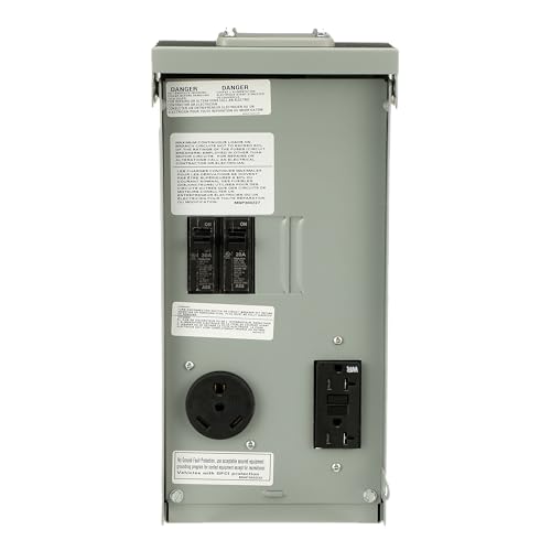 Midwest U041C010P 70A Unmetered Power Pedestal • Outdoor Surface Mount Panel • 30A TT-30R + 20A GFCI Receptacles • Lockable Weatherproof Design • for RV Parks, Campgrounds, and Mobile Homes by Midwest - Used condition - US$128.00