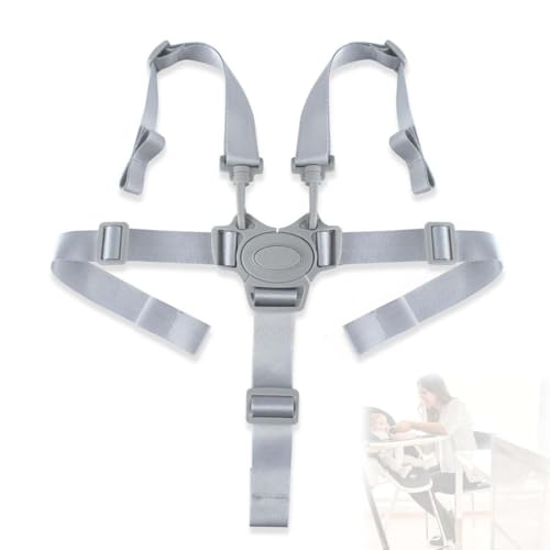 JUGUTA 1Pcs Arnes Seguridad Silla Niño, Cinturón De Seguridad Para Bebé, Arnés De Seguridad De 5 Puntos Para Niños Y Niños, Correa Segura Para Silla,Trona Kinderkraft,Kinderkraft(A)