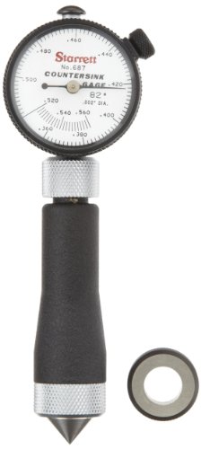 Starrett 687–3Z Zoll Lesung Kegelsenker, 82 Grad Winkel, 0,9–1,4 cm Serie