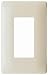 Pass & Seymour SWP26LABPCC10 Screw Less Wall Plate Plastic Sub Plate One Gang Light, Almond