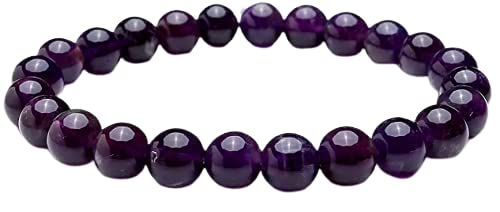 NEVINE Amethyst Crystal Bracelet Healing Reiki Crystal Bracelet Gemstone Bracelet, Beaded Bracelet for Men & Women, Bead Size 8 mm With Certificate Helps combat the negativity of stress, anxiety. (B0BQYTMBKP) Amazon Price History, Amazon Price Tracker