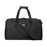 Halfday Convertible 2-in-1 Garment Duffel Weekender Bag 40L | Wrinkle-Free Travel, Hanging Suit Compartment, Shoe Pockets, Trolley Sleeve. Durable & Water-Resistant Carry-On, Shadow