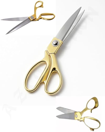 A Z Collection Heavy Duty Tailoring Scissors – High Carbon Steel Fabric Shears for Sewing, Dressmaking, Cloth Cutting, Multipurpose Craft, Paper,...