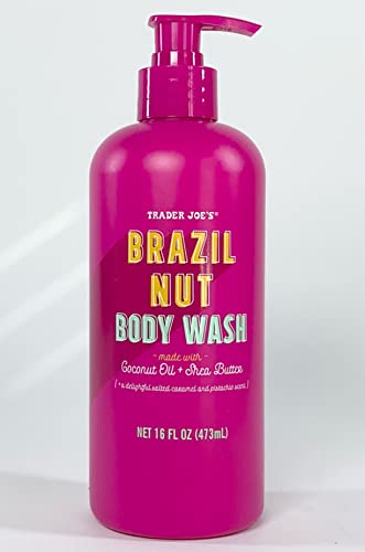 Trader Joe's Brazil Nut Body Wash Made With Coconut Oll + Shea Butter 16 Fl Oz.