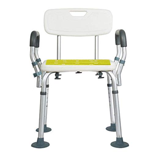 Multi-Functional Stool with Backrest for Adjustable Height Disabled Shower Seat Cushion Back Shower Stool Shower Seat Shower Seats and Stools