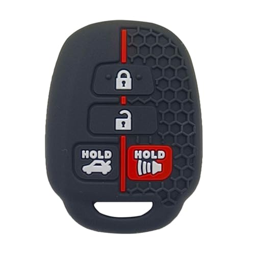 Etui clés télécommande de voiture en silicone 4 boutons Toyota Yaris