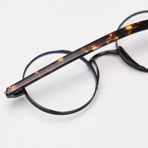 Evita la fatiga ocular con gafas redondas de luz azul y monturas de bronce elegantes de PC 6