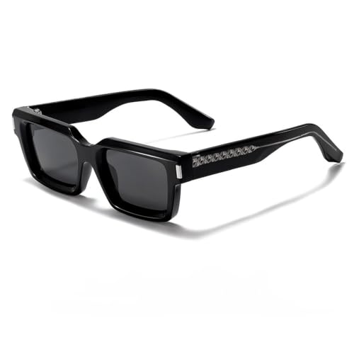 Lunettes de soleil carrées pour soirées déguisées punk et accessoires de fête rétro