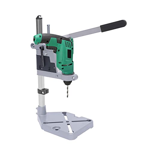 Drill Press Rotary Tool Workstation Stand, Drill Press Stand For Hand Drill, Benchtop Drill Press, Floor Drill Press Stand Table for Drill Workbench Repair Tool Clamp for Drilling Collet, Single Hole