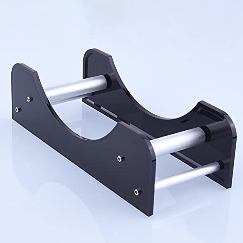 Lysee 3D Printer Parts & Accessories - 3D Printer Filament Spool Holder Acrylic Material Supplies Tray Fixed Stand with Bearing - (Color: Black)