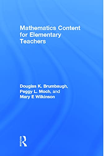 Mathematics Content for Elementary Teachers view 2