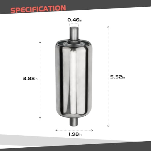 image for Syunsxoon 2 Pack Stainless Steel Conveyor Rollers, 2' Diameter 4' Leng