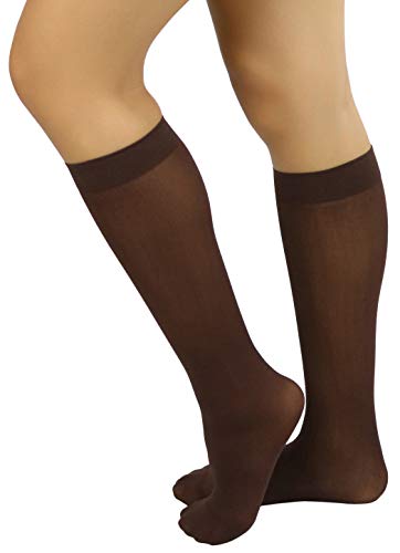 Image of ToBeInStyle Womens Pack of 6 Knee High Trouser Professional Socks