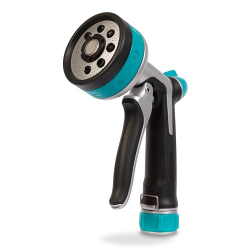 Gilmour Heavy Duty Front Control Garden Hose Nozzle with 8 Pre-set Spray Patterns