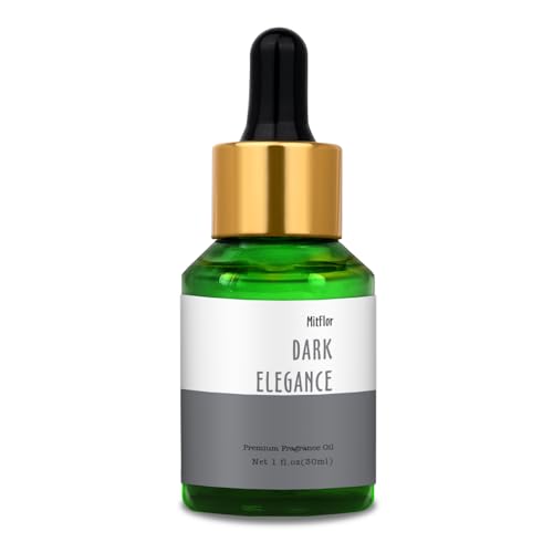 Image of Dark Elegance Fragrance Oil, MitFlor 30ml Scented Essential Oil for Diffuser, Premium Fragrance Oil for Candle Soap Making, Men's Cologne Oil, Ideal for Making Perfume, Beard Oil and More
