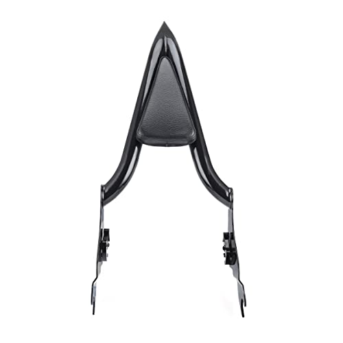 One-Piece Black Sissy Bar, Detachable Passenger Backrest Rear Pad Compatible With Harley Cvo Road Glide Street Touring Road King 2009-2021 （18 Inches） #TOP3