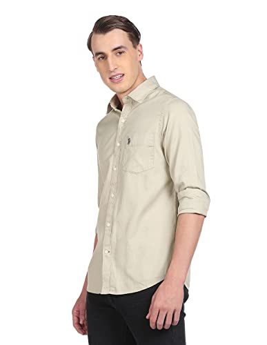 Image of U.S. Polo ASSN. Men's Cotton Slim Fit Shirt