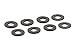 Daystar, Black D-Ring Shackle Washers Set Of 8, protect your bumper and reduce rattling, KU71074BK, Made in America