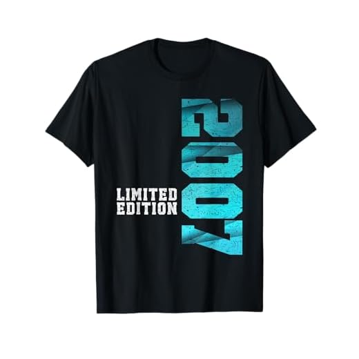 Cumpleaños 2007 Decoración Regalos Originales 18 Años Chico Camiseta