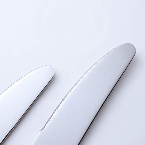 Dinner Knife Set of 4, 18/0 Stainless Steel 9.2-inch Flatware 4-Piece Table Knives Set, Cutlery Silverware Utensils Steak Knives Only, Dishwasher Safe, Mirror Polished - Thumbnail 4