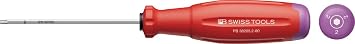 PB SWISS TOOLS 38205.2-80 Swiss Grip EVO Hex Screwdriver, Size 0.08 inches 2 mm, Shaft Length 3.1 inches 80 mm, Total Length 7.0 inches 178 mm, 38205.2-80