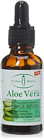 AICHUN BEAUTY Serum 99% Vitamin E Collagen Face Lifting Smoothing Oil Control Acne Perfecting Primer 4 Type (#01 ALOE VERA)
