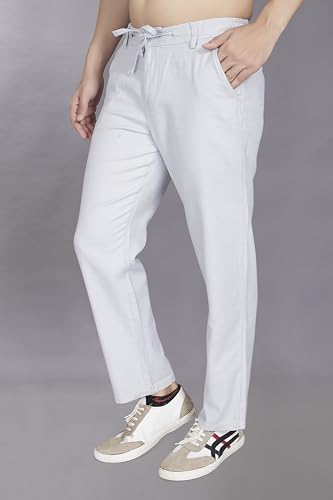 Image of DIVISIVE Men's Relaxed Fit Cotton Linen Blend Trousers