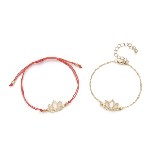 Image of Salty Rakhi for Brother & Bhaiya Bhabhi | Wrist Band Gift Pack for Sister, Bro, Bhaiya and Bhabhi | Bracelet for Men, Women | Fancy Jewellery Combo Gifts | Gift for Rakshabandhan | Traditional Rakhi Gift
