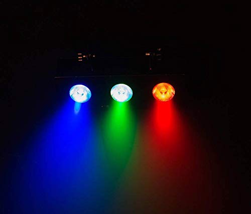 E-Lektron MS-3 Multi-Spot Lichteffekt 3-fach LED Strahler R/G/B Musiktakt gesteuert