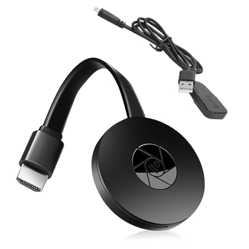 mizikuu Miracast Dongle, Dongle Inalámbrico WiFi Display, 1080p WiFi Display Receptor de Visualización para iPhone/iPad/Android/iOS/Windows/PC, TV/Monitor/Proyector, soporta Miracast, DLNA, Airplay