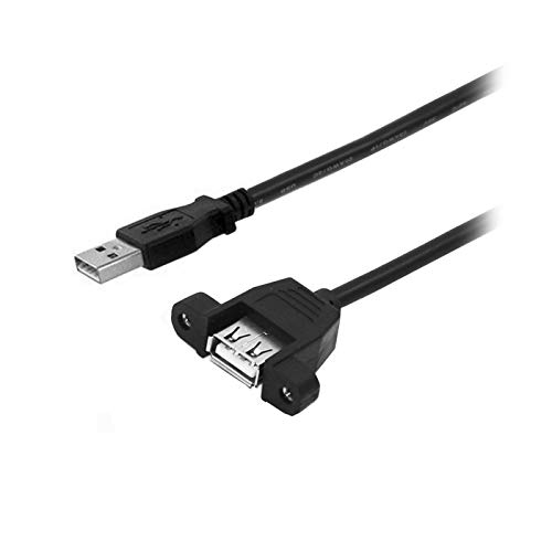 D45 USB 2.0 Verlängerungskabel 30 Cm – Typ A Stecker Auf Buchse, Für Panelmontage, Bis 480 Mbps