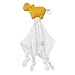 Fehn 056051 – Manta de Peluche de hipopótamo, Natural, de algodón orgánico Certificado (kbA) con fijación para Chupete para bebés y niños pequeños a Partir de 0 Meses