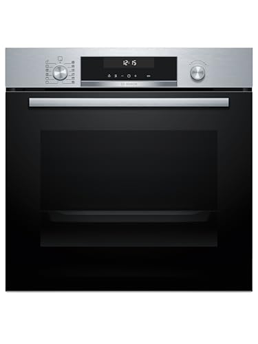 Bosch   Horno multifunción pirolítico, 60 cm. de ancho, Serie 6, Home Connect, 3D Hotair, Autolimpieza, Mandos ocultables, Nergo, HBG578ES7