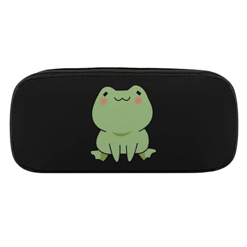 ペンケース 筆箱 大容量 軽量 かわいいカエル 筆入れ ふでばこ ペンポーチ 多機能 コンパクト シンプル おしゃれ 中小学生 高校生 女の子 男の子