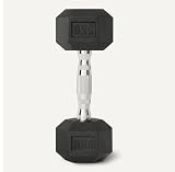 Amazon Basics Zestaw hantli sześciokątnych z powłoką gumową 5kg, czarny