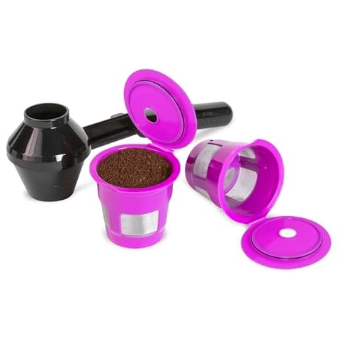 Cafe Fill Value Pack by Perfect Pod - Reusable K Cup Coffee Pod Filters & Scoop, Compatible with Keurig K-Duo, K-Mini, 1.0, 2.0, K-Series and Select Single Cup Coffee Makers Cover
